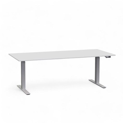 Scrivania regolabile in altezza Rol Elevate (Grigio, Nuovo, 200x90, Grigio argento)