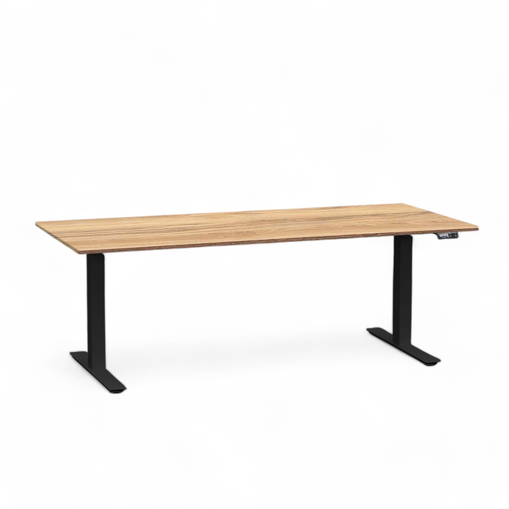 Stehpult höhenverstellbar Rol Elevate (Eiche dunkel, Neu, 180x80, Schwarz)