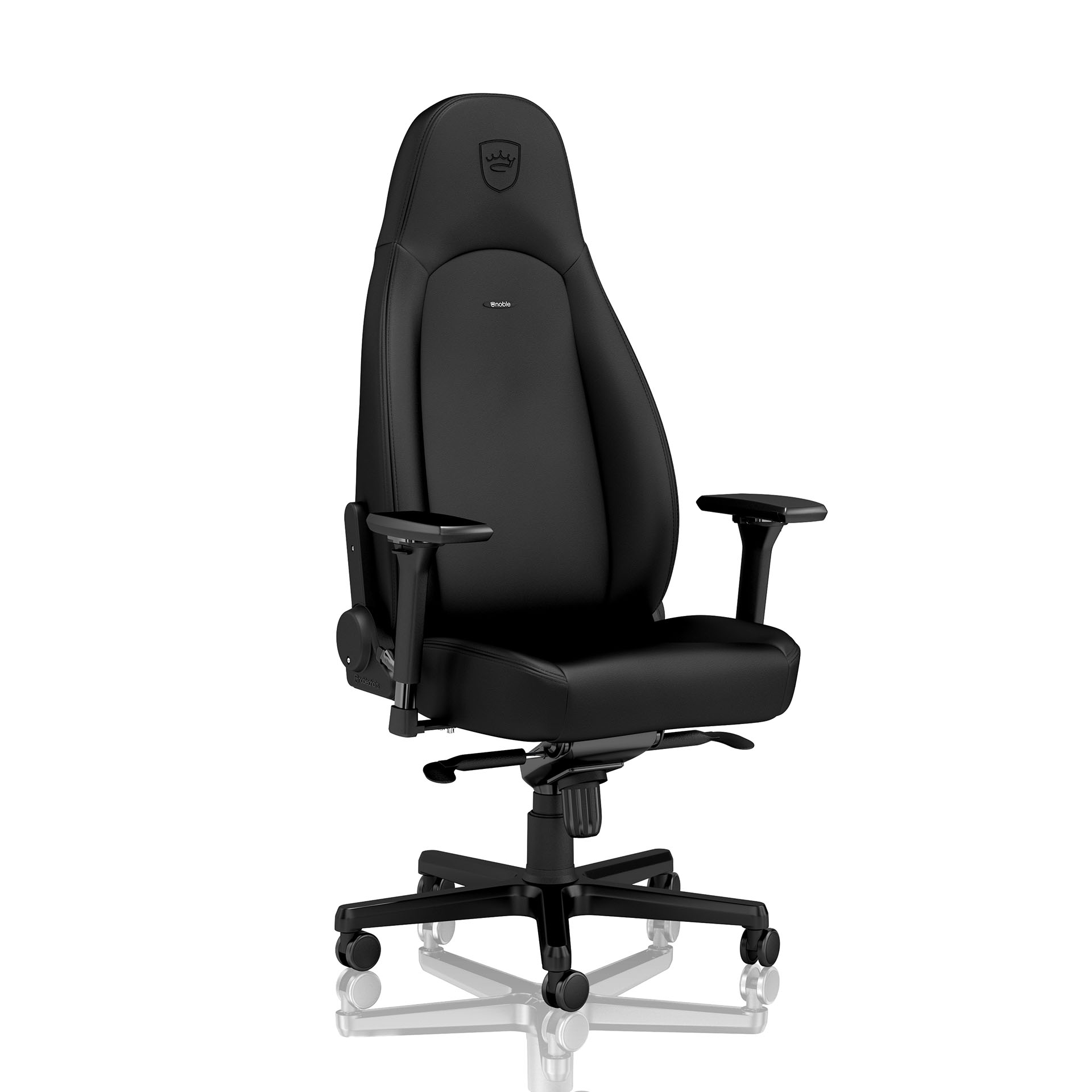 Image of Gaming Stuhl Noblechairs ICON Hightech Kunstleder mit 4D Armlehnen, Black Edition, Neu, Ergonomischer Stuhl - ideal für flexibles Arbeiten