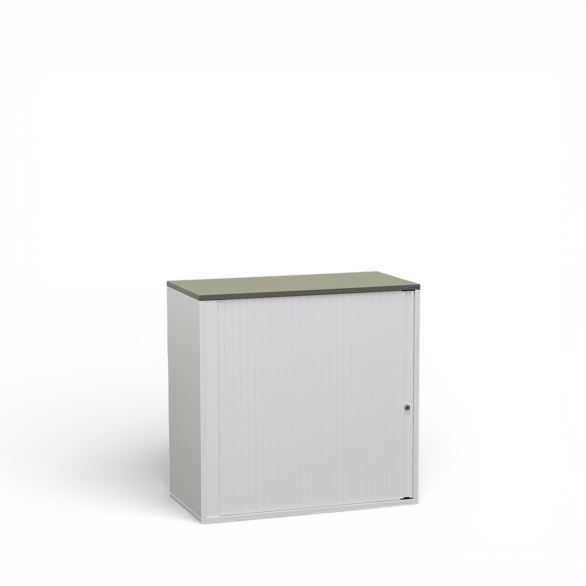 Image of Rollladenschrank Tradingzone GO Swiss 80.0 x 40.0 cm, 2 Ordner hoch, Weiss/Agavengrün, Neu - Optimale Raumnutzung