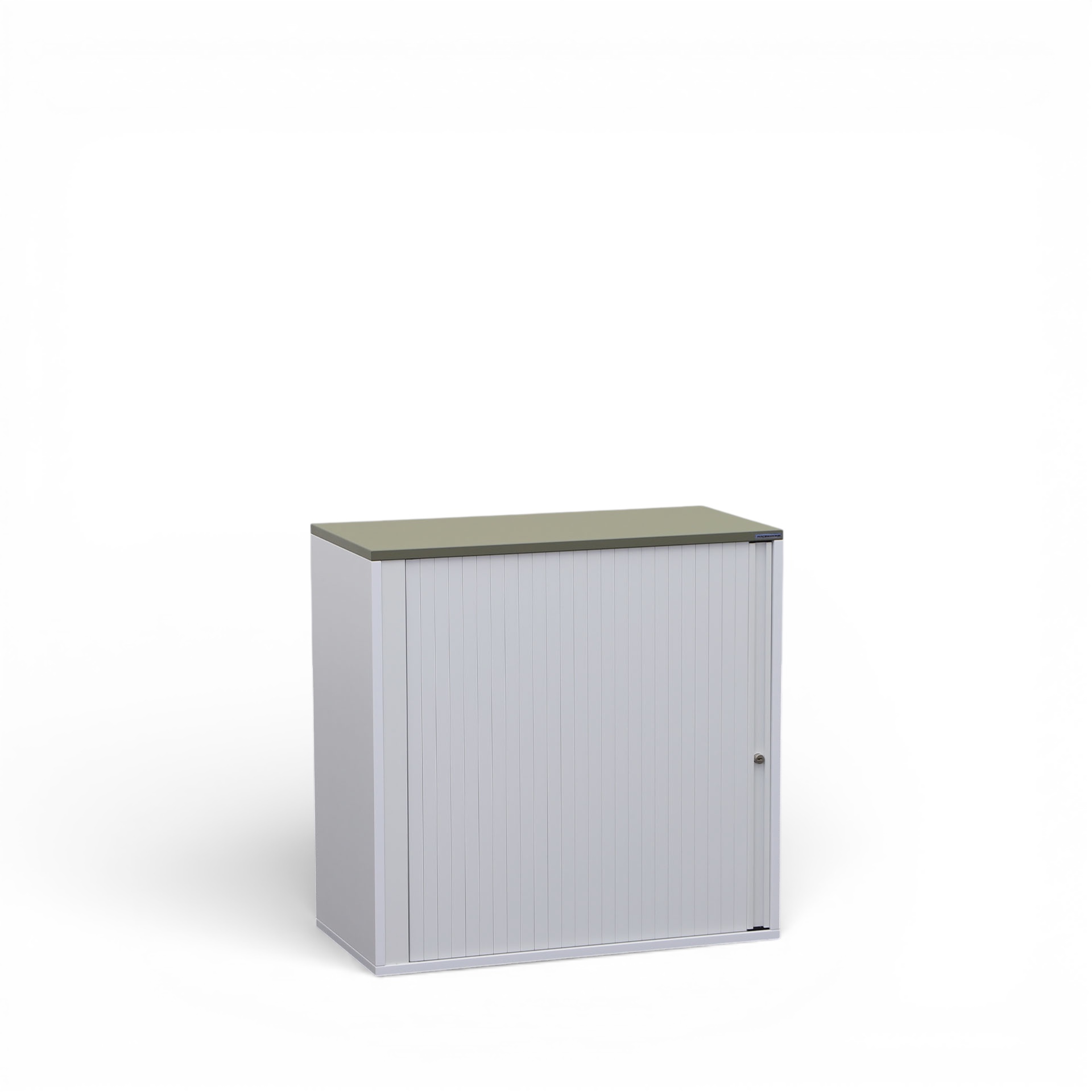 Image of Rollladenschrank Tradingzone GO Swiss 80.0 x 40.0 cm, 2 Ordner hoch, Weissgrau/Agavengrün, Neu - Optimale Raumnutzung
