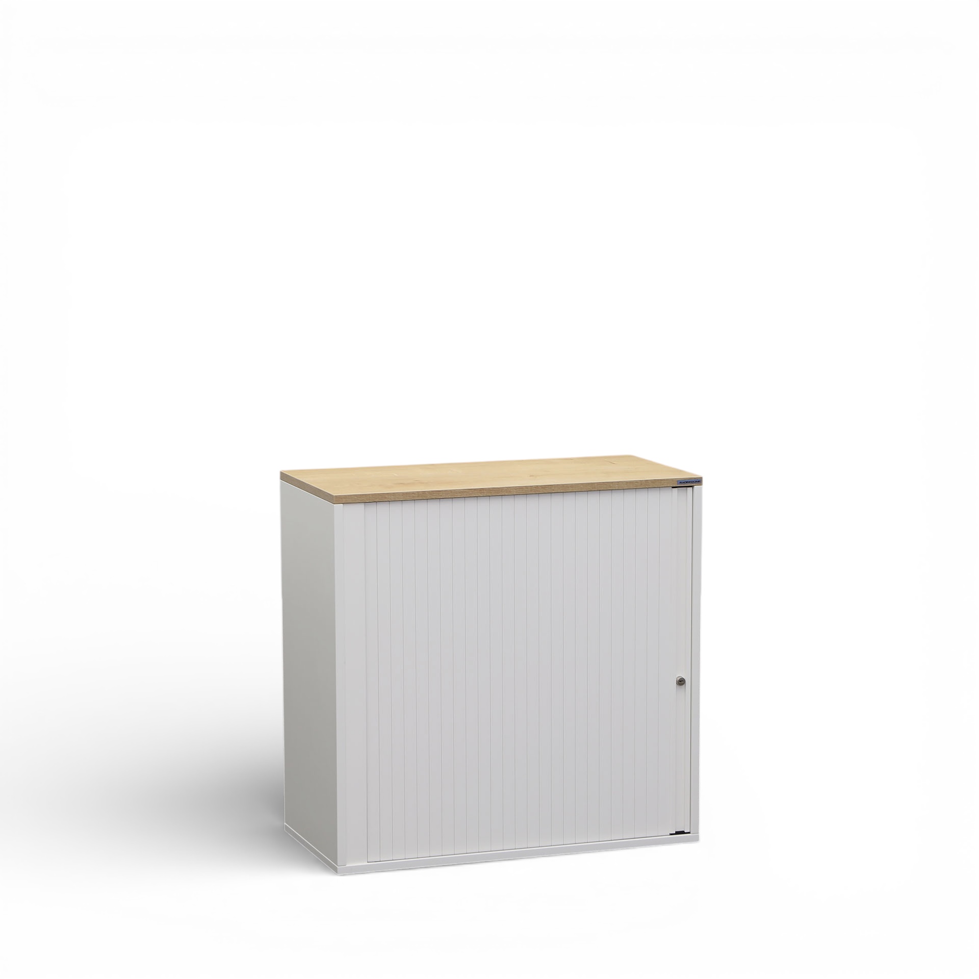 Image of Rollladenschrank Tradingzone GO Swiss 80.0 x 40.0 cm, 2 Ordner hoch, Weiss/Eiche Rustika, Neu - Optimale Raumnutzung