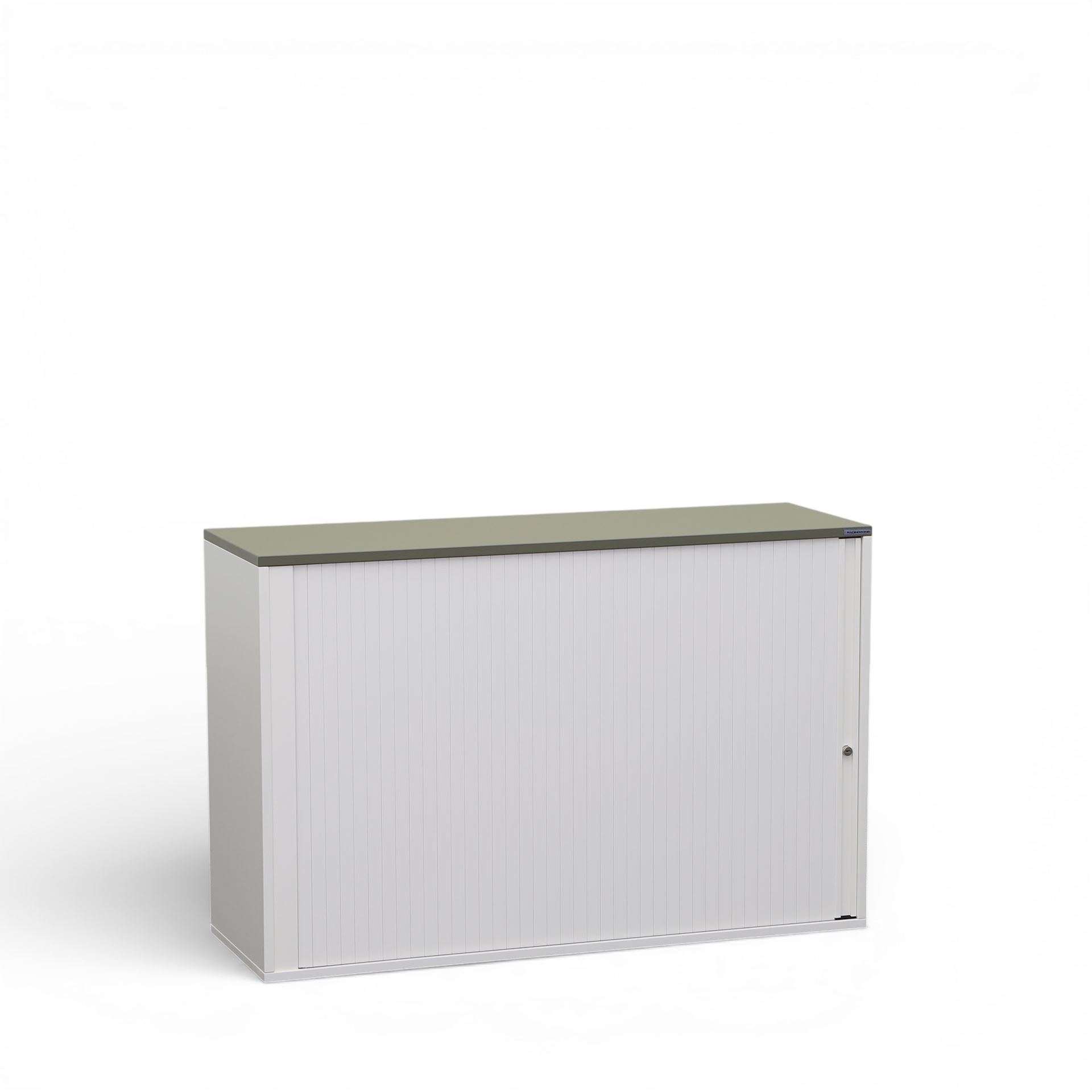 Image of Rollladenschrank Tradingzone GO Swiss 120.0 x 40.0 cm, 2 Ordner hoch, Weiss/Agavengrün, Neu - Optimale Raumnutzung