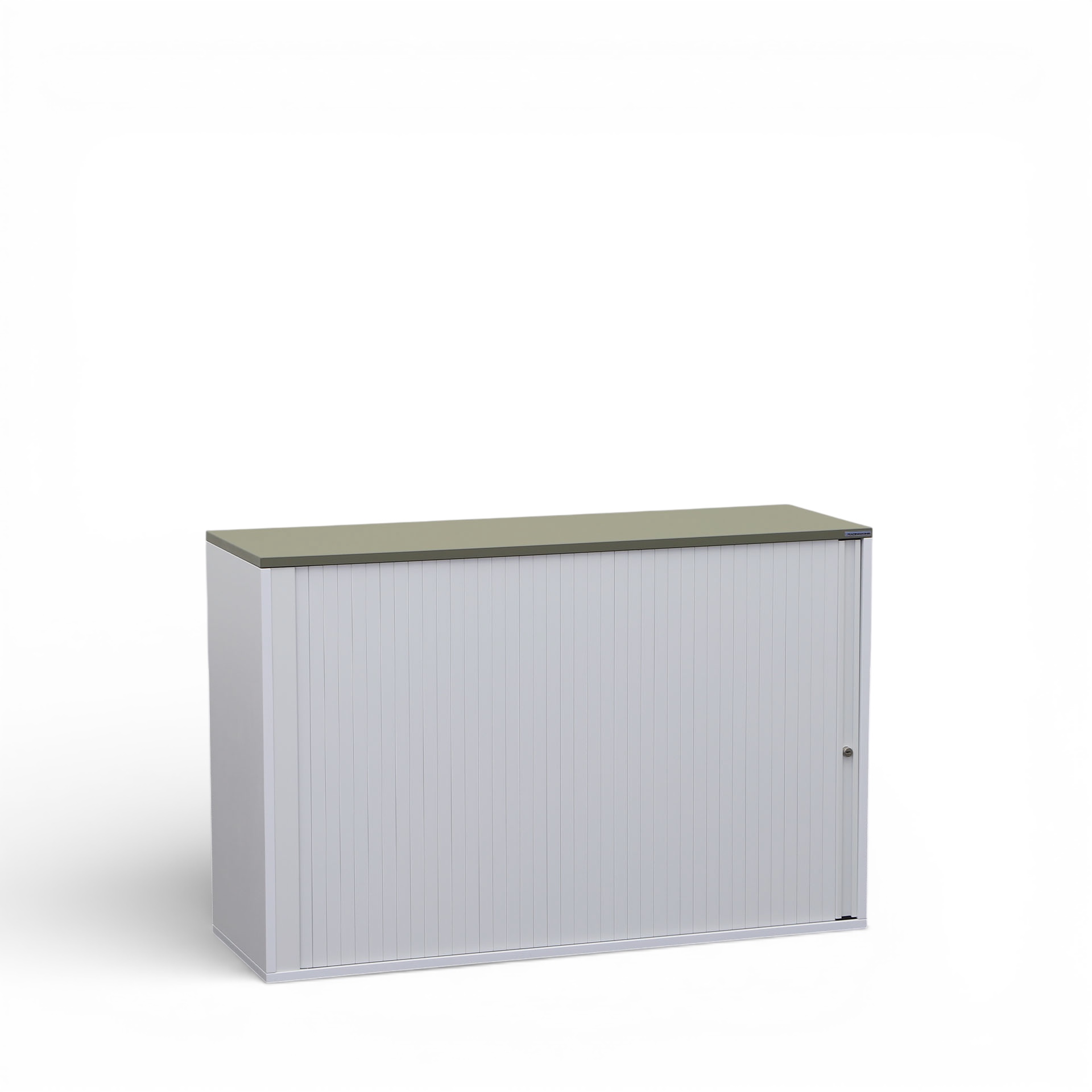 Image of Rollladenschrank Tradingzone GO Swiss 120.0 x 40.0 cm, 2 Ordner hoch, Weissgrau/Agavengrün, Neu - Optimale Raumnutzung
