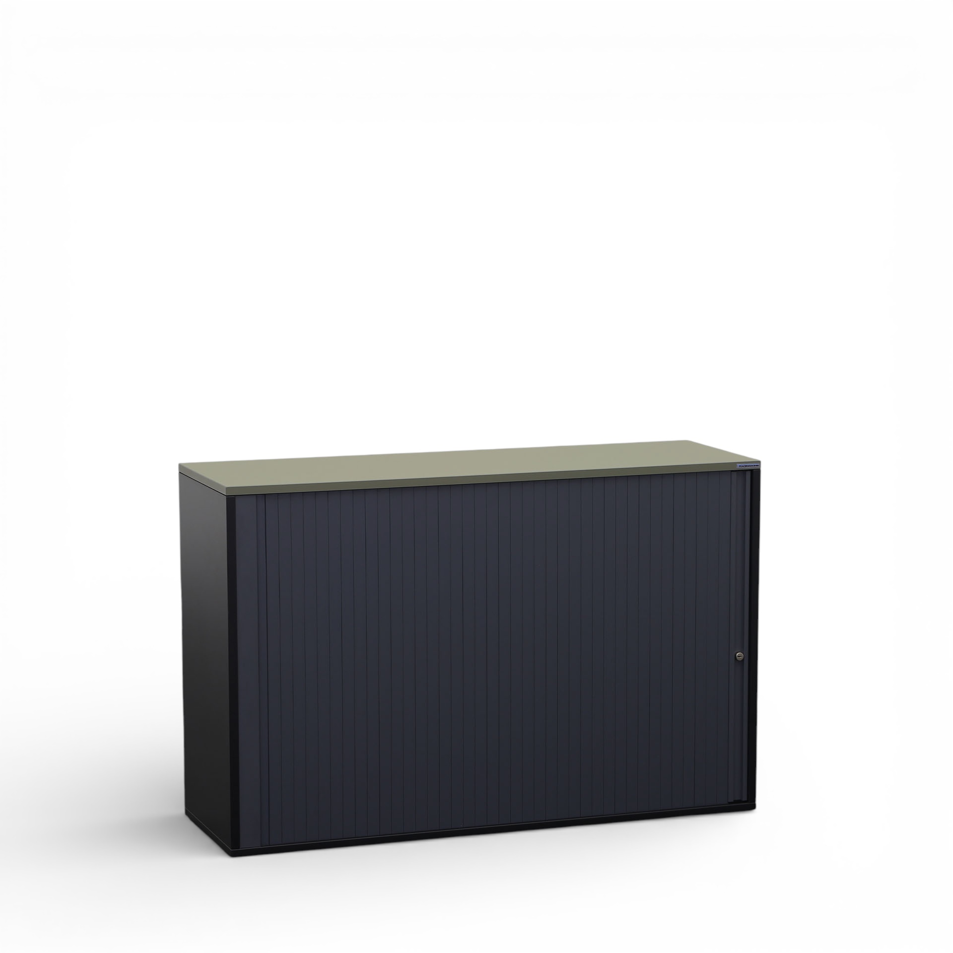 Image of Rollladenschrank Tradingzone GO Swiss 0.0 x 0.0 cm, 2 Ordner hoch, Schwarz/Agavengrün, Neu - Optimale Raumnutzung