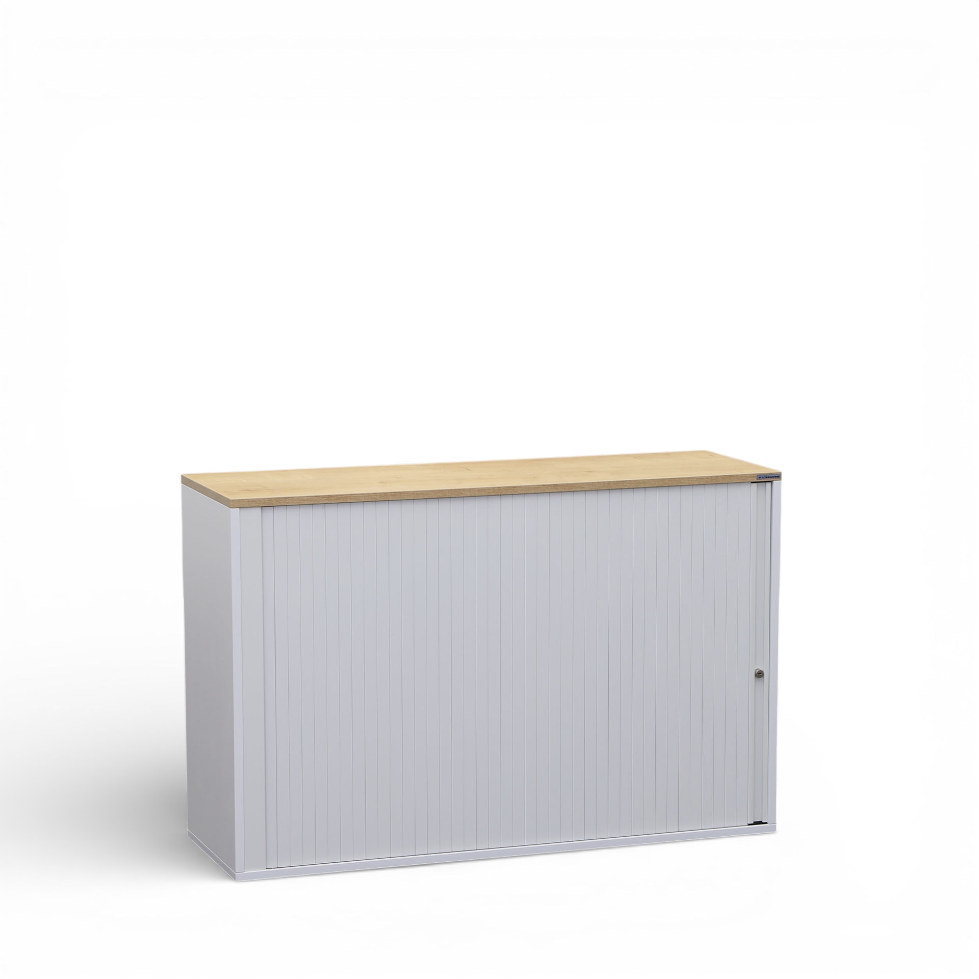 Image of Rollladenschrank Tradingzone GO Swiss 0.0 x 0.0 cm, 2 Ordner hoch, Weissgrau/Eiche Rustika, Neu - Optimale Raumnutzung