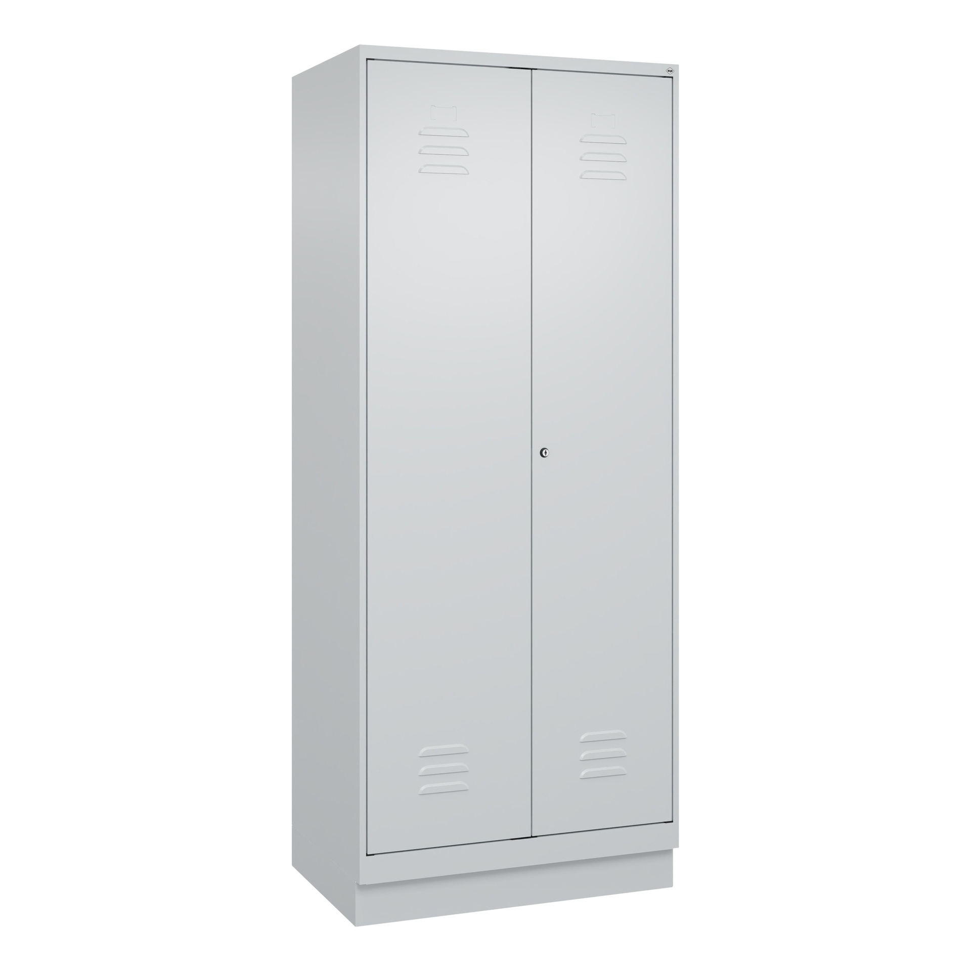 Image of Putzmittelschrank C+P Classic PLUS, Lichtgrau, mit Schlüssel, 80.0 x 195.0 x 50.0 cm, Neu - Perfekt auch als Aktenschrank