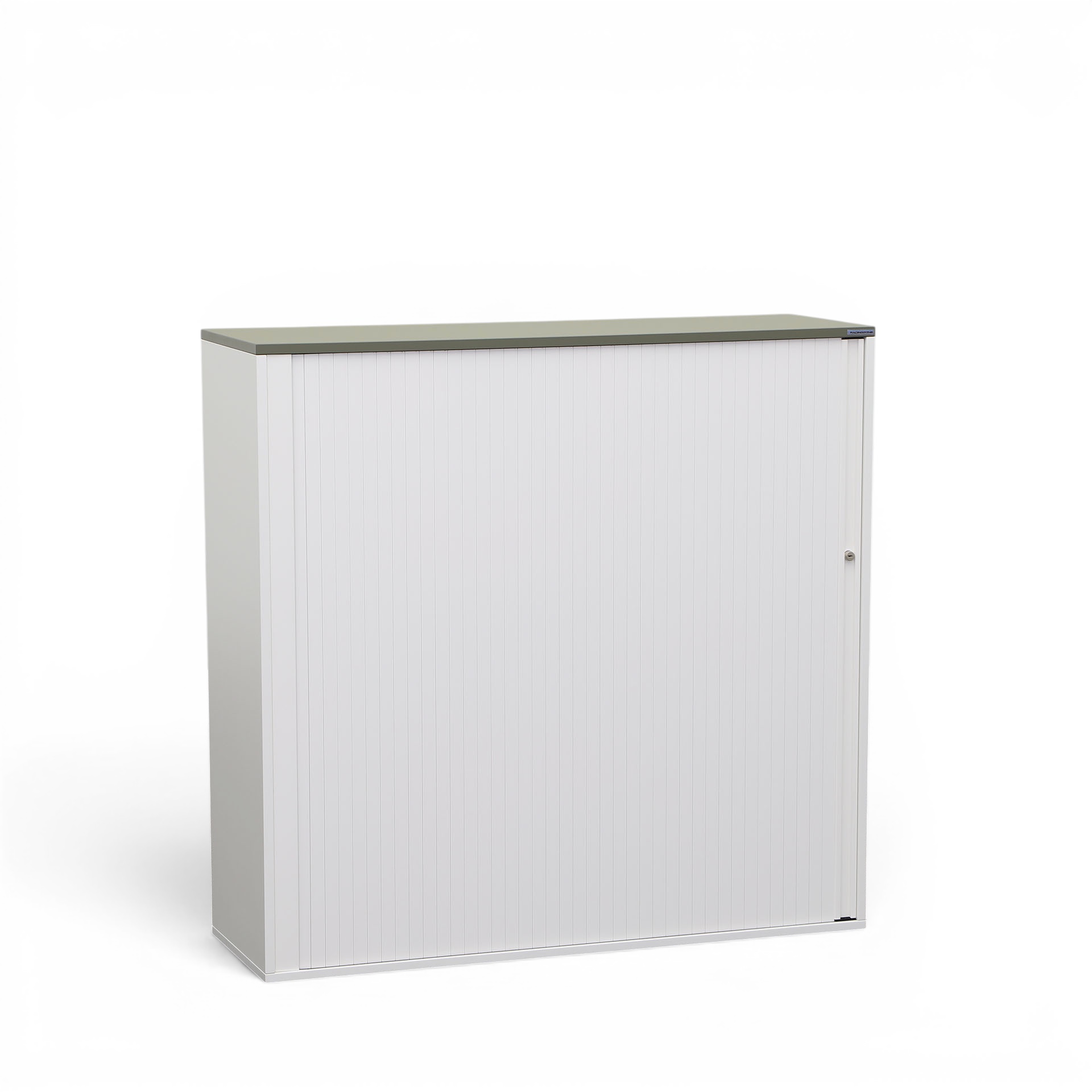 Image of Rollladenschrank Tradingzone GO Swiss 120 x 40 cm, 3 Ordner hoch, Weiss/Agavengrün, Neu - Optimale Raumnutzung