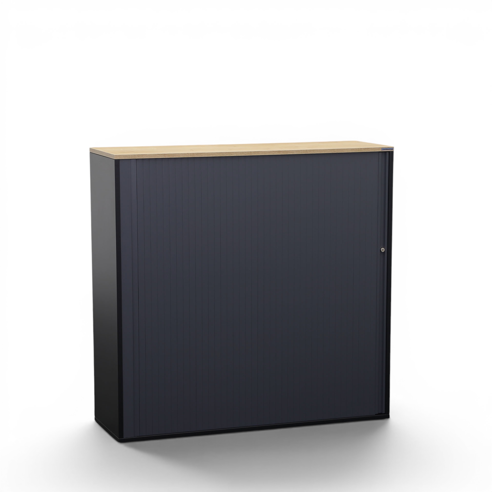 Image of Rollladenschrank Tradingzone GO Swiss 120 x 40 cm, 3 Ordner hoch, Schwarz/Eiche Rustika, Neu - Optimale Raumnutzung