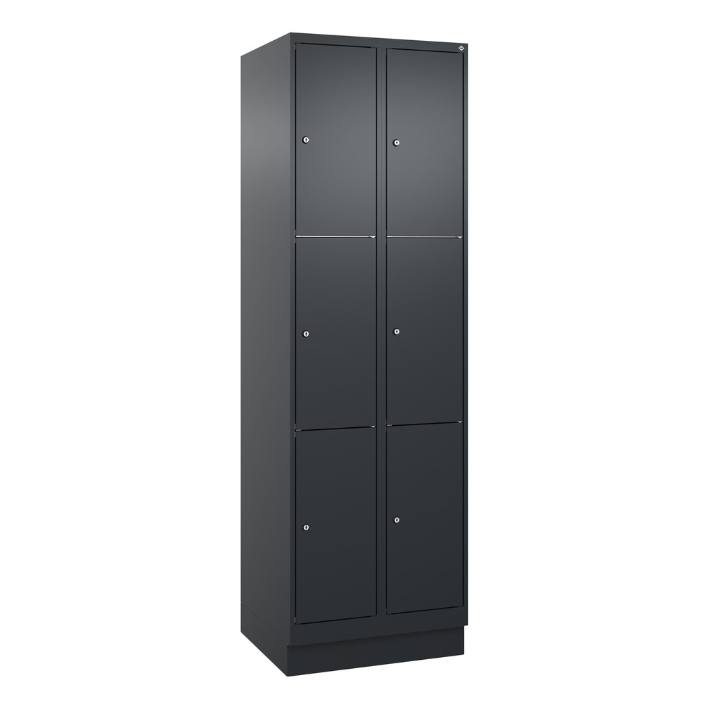 Schliessfachschrank C+P Classic PLUS (Anthrazit, 30, mit 6 Türen)