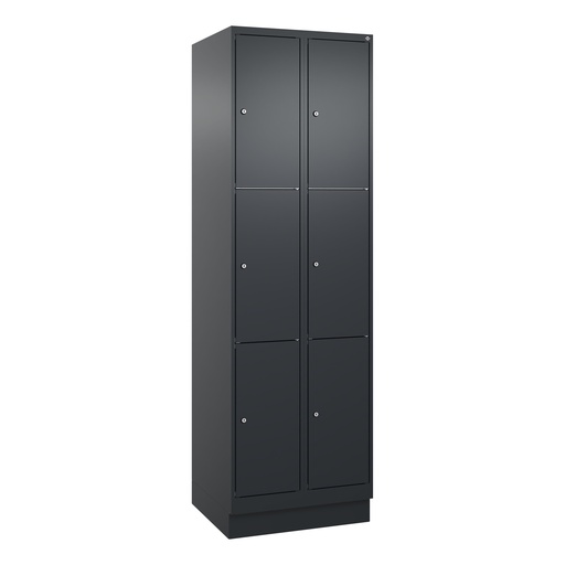 Schliessfachschrank C+P Classic PLUS (Anthrazit, 30, mit 6 Türen)