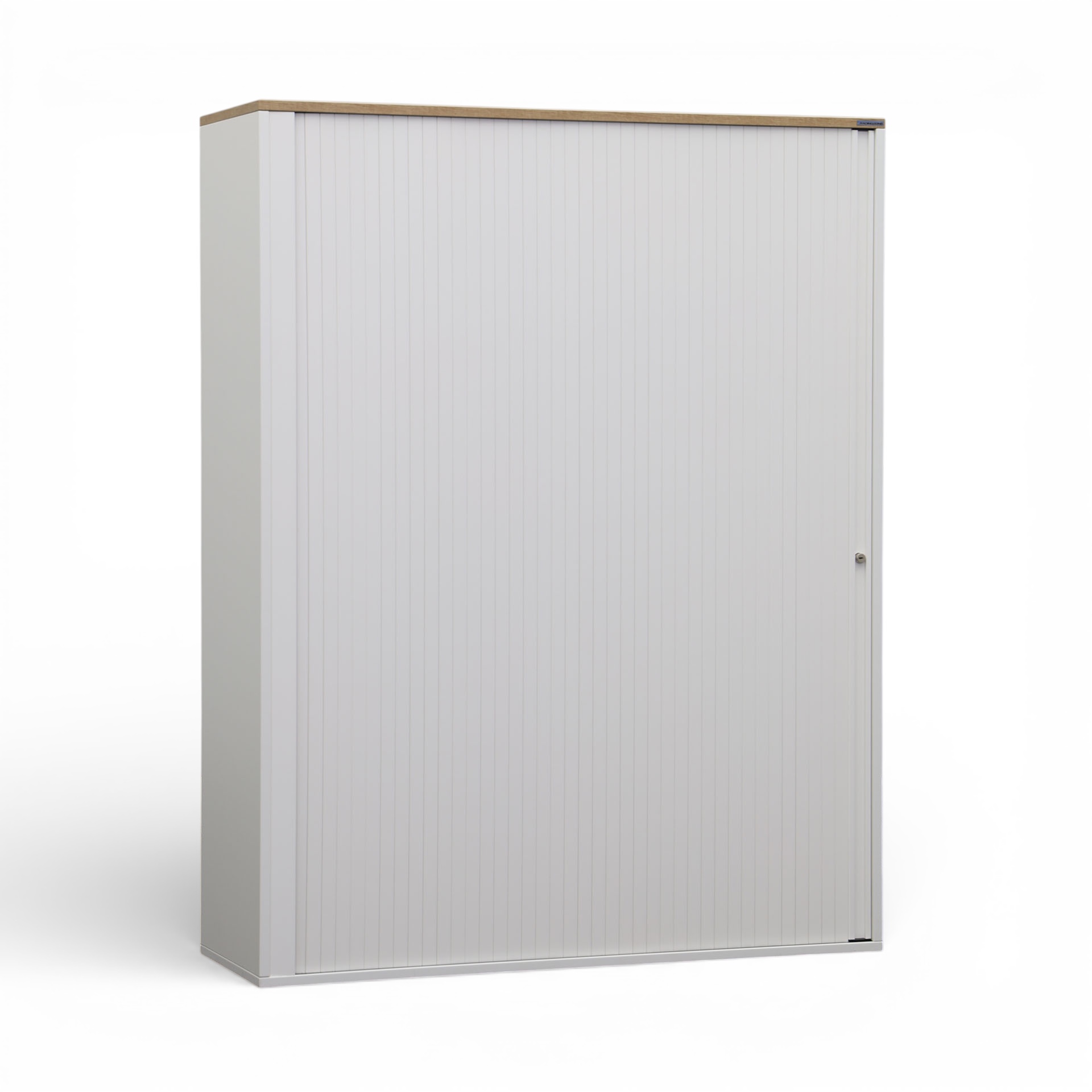 Rollladenschrank Tradingzone GO Swiss 120.0 x 40.0 cm, 4 Ordner hoch, Weiss/Eiche Rustika, Neu - Optimale Raumnutzung