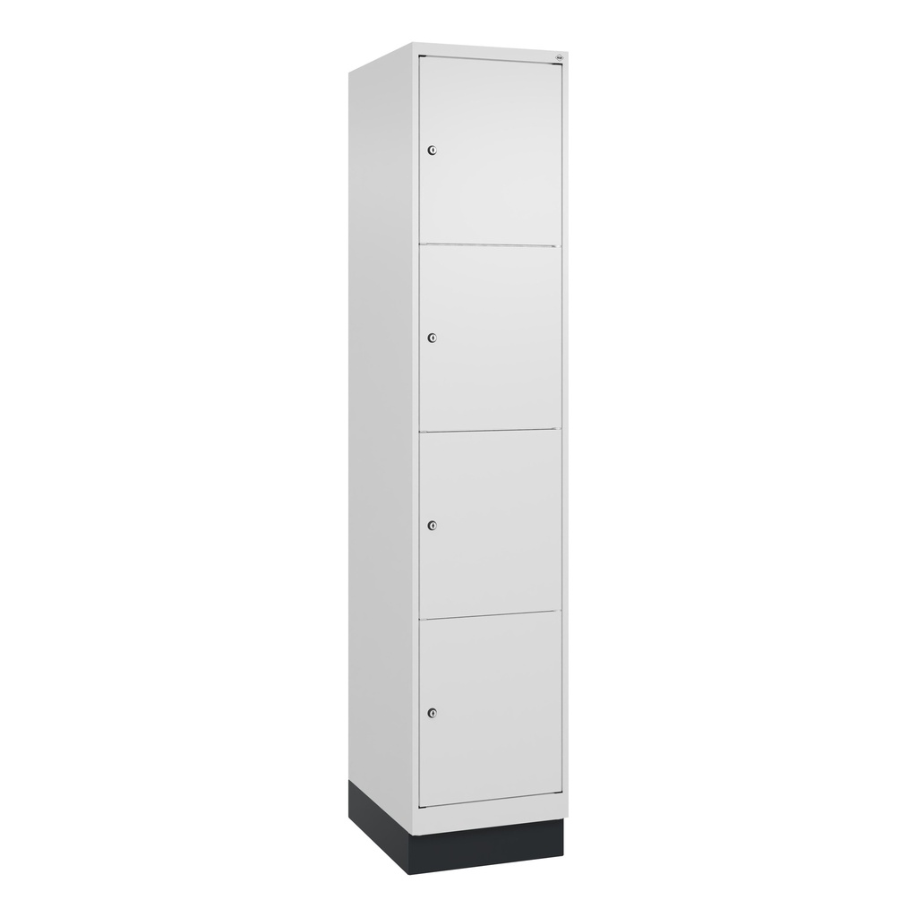 Schliessfachschrank C+P Classic PLUS (Weiss, 40, mit 4 Türen)