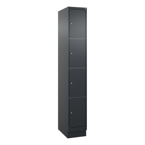 Schliessfachschrank C+P Classic PLUS (Anthrazit, 30, mit 4 Türen)