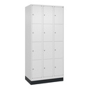 Schliessfachschrank C+P Classic PLUS (Weiss, 30, mit 12 Türen)