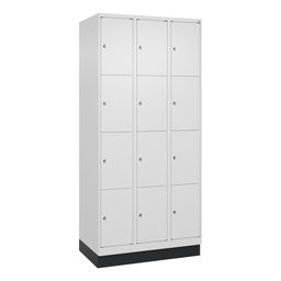 Schliessfachschrank C+P Classic PLUS (Weiss, 30, mit 12 Türen)