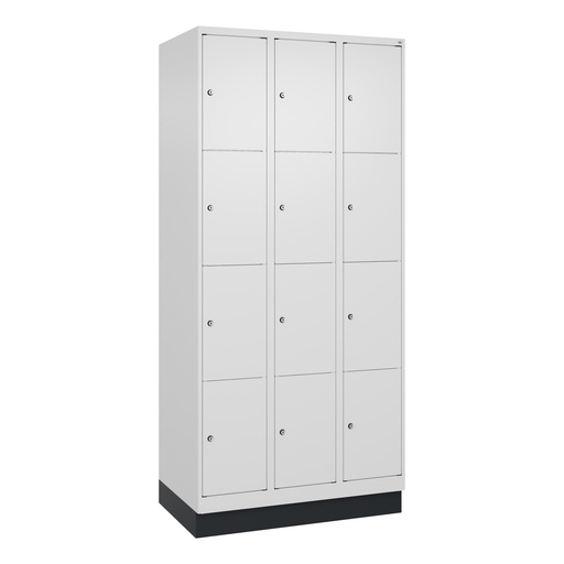 Schliessfachschrank C+P Classic PLUS (Weiss, 30, mit 12 Türen)