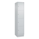 Schliessfachschrank C+P Classic PLUS (Lichtgrau, 40, mit 4 Türen)