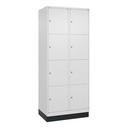 Schliessfachschrank C+P Classic PLUS (Weiss, 40, mit 8 Türen)