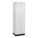 Schliessfachschrank C+P Classic PLUS (Weiss, 30, mit 8 Türen)