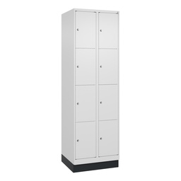 Schliessfachschrank C+P Classic PLUS (Weiss, 30, mit 8 Türen)