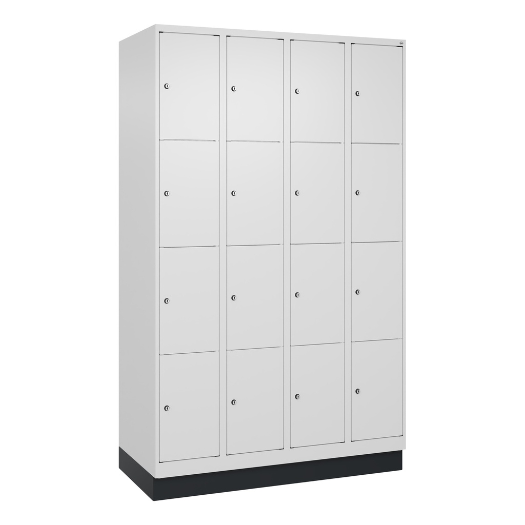 Schliessfachschrank C+P Classic PLUS (Weiss, 30, mit 16 Türen)