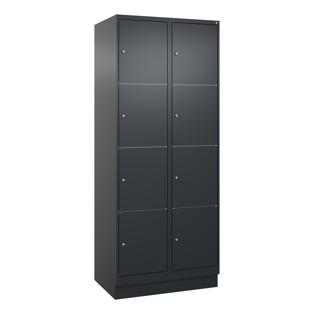 Schliessfachschrank C+P Classic PLUS (Anthrazit, 40, mit 8 Türen)
