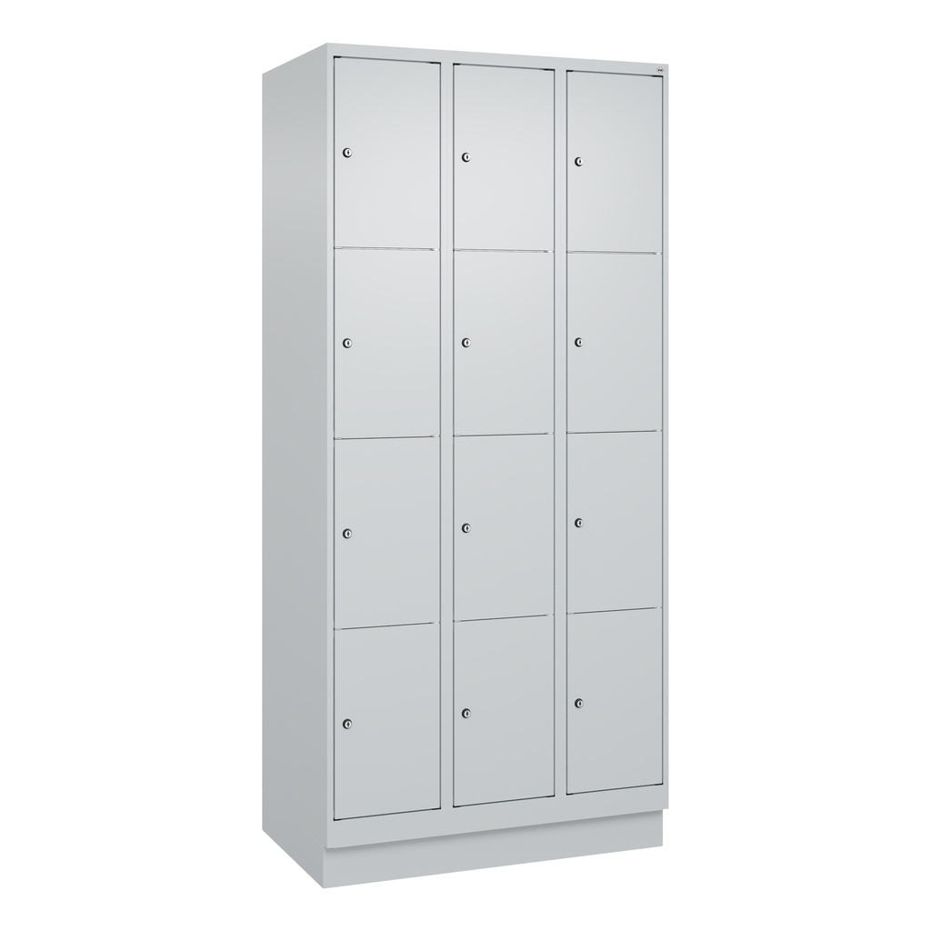 Schliessfachschrank C+P Classic PLUS (Lichtgrau, 30, mit 12 Türen)