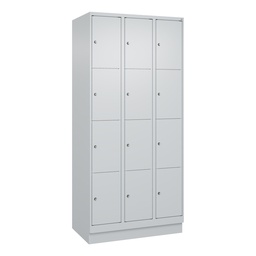 Schliessfachschrank C+P Classic PLUS (Lichtgrau, 30, mit 12 Türen)