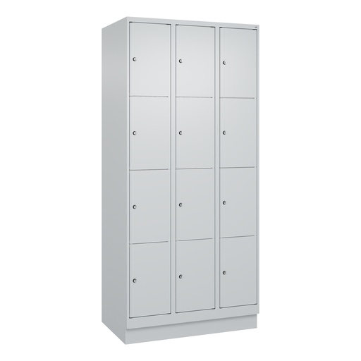 Schliessfachschrank C+P Classic PLUS (Lichtgrau, 30, mit 12 Türen)
