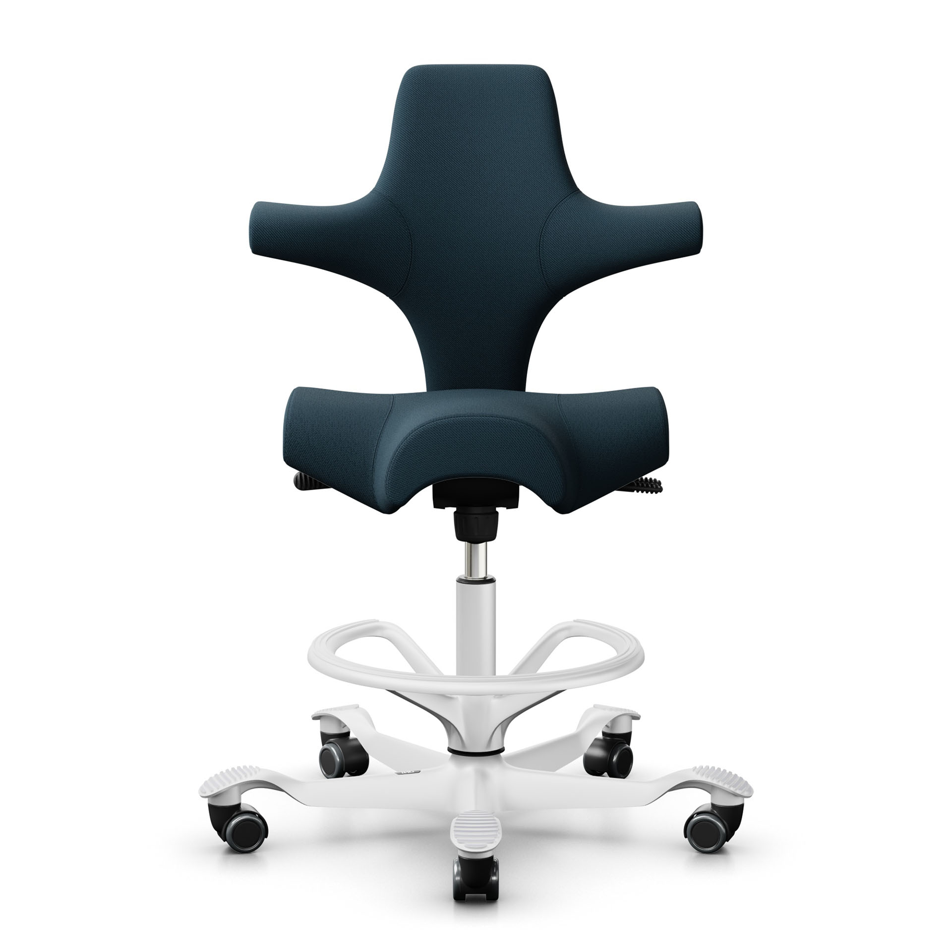 Image of Tresenhocker HAG Capisco 8106, Blau/Weiss, Neu, Barhocker - Praktisch & Komfortabel