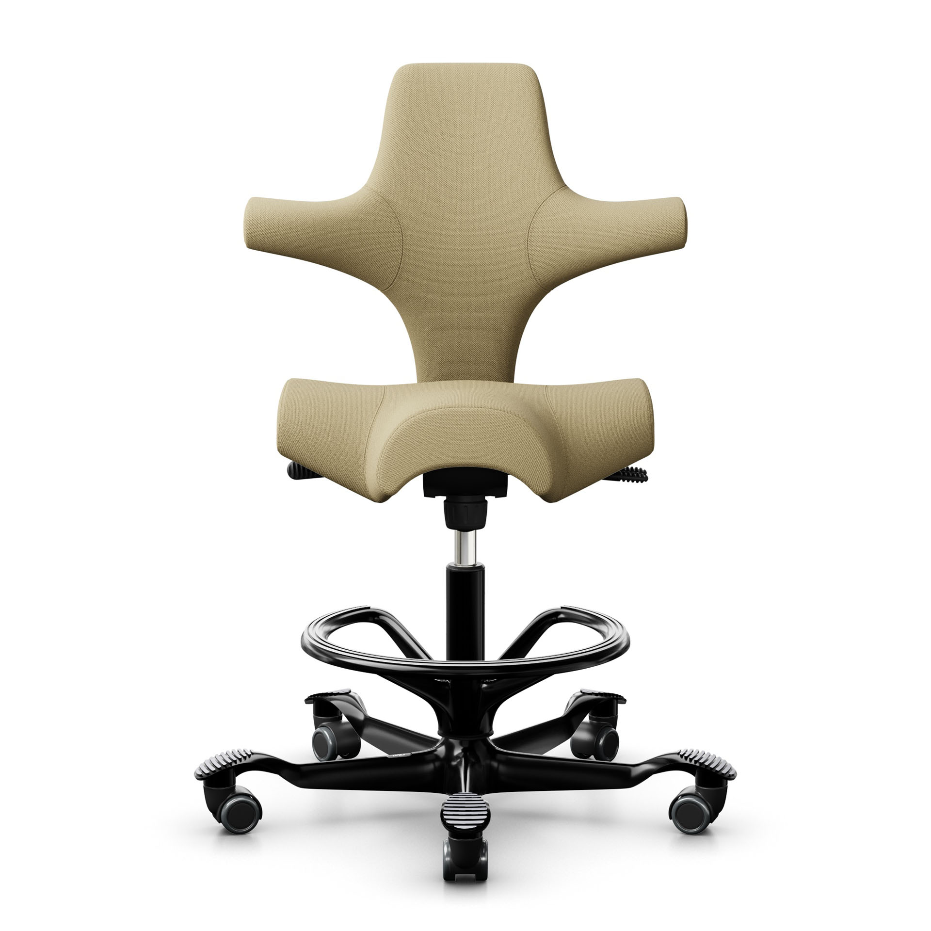 Image of Tresenhocker HAG Capisco 8106, Gelb/Schwarz, Neu, Barhocker - Praktisch & Komfortabel