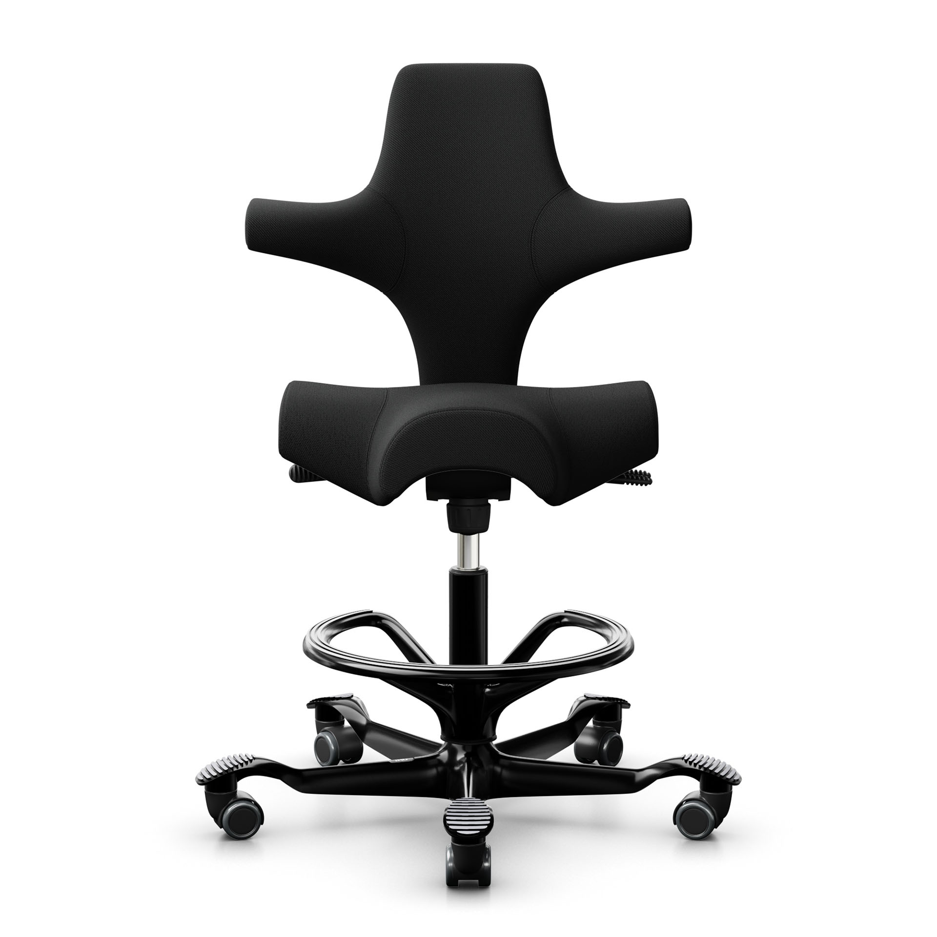 Tabouret de bar HAG Capisco 8106, Noir/Noir, Nouveau, Tabouret de bar - Pratique & confortable