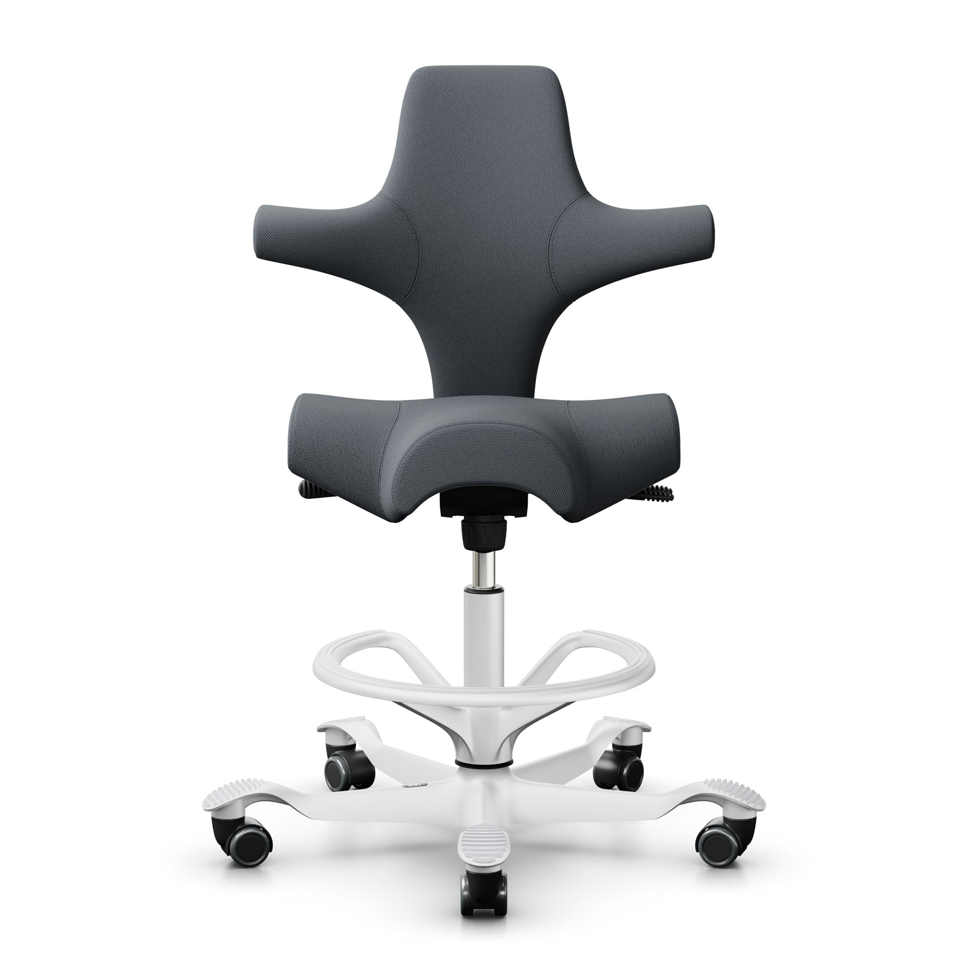 Image of Tresenhocker HAG Capisco 8106, Grau/Weiss, Neu, Barhocker - Praktisch & Komfortabel
