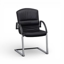 Leder Freischwinger Konferenzstuhl Giroflex 44-7202 (Normal gebraucht)