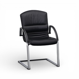 Leder Freischwinger Konferenzstuhl Giroflex 44-7202 (Normal gebraucht)