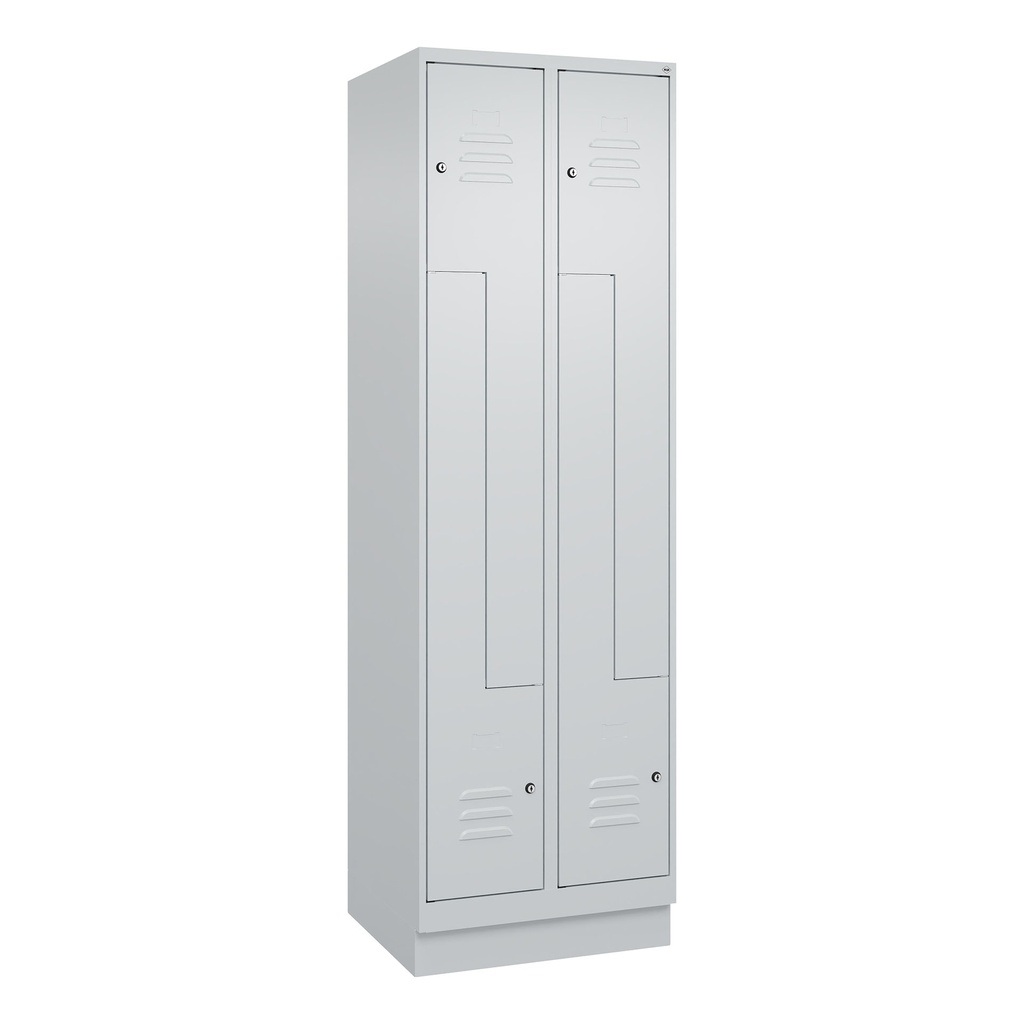 Z-Spind Schliessfachschrank C+P Classic PLUS (Lichtgrau, 30, mit 4 Türen)
