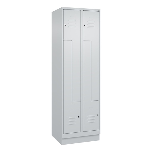 Z-Spind Schliessfachschrank C+P Classic PLUS (Lichtgrau, 30, mit 4 Türen)