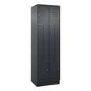 Z-Spind Schliessfachschrank C+P Classic PLUS (Anthrazit, 30, mit 4 Türen)