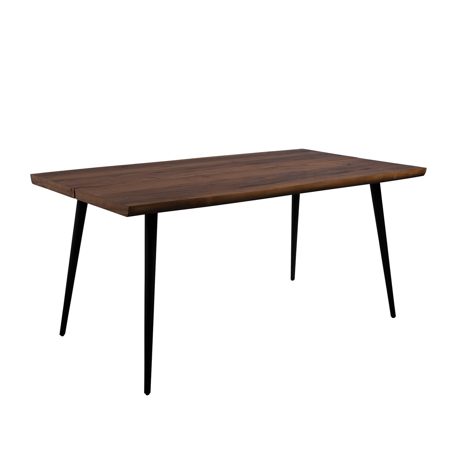 Image of Esstisch Dutchbone Alagon 220x90 cm, Walnuss/Schwarz, Rechteckig, Neu Tisch - Perfekt für Café und Bistro