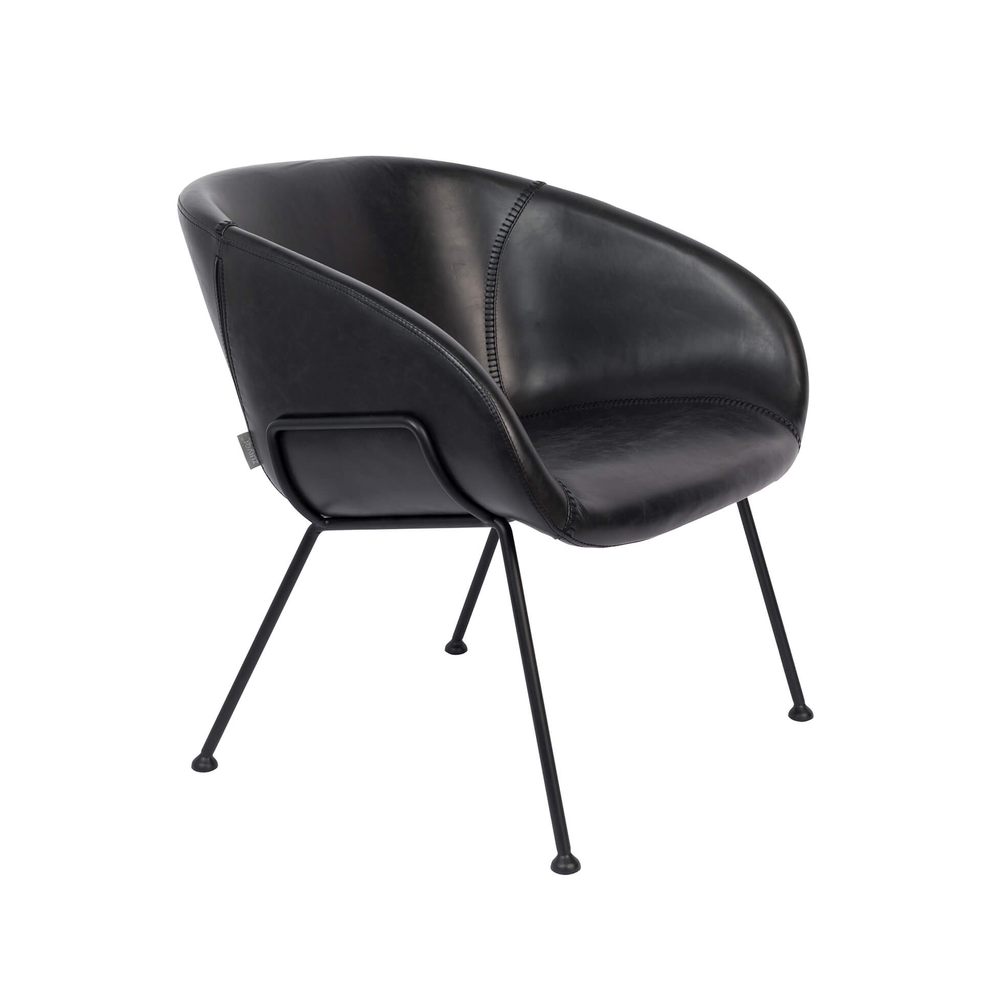 Image of Loungesessel Zuiver Feston Schwarz, Neu