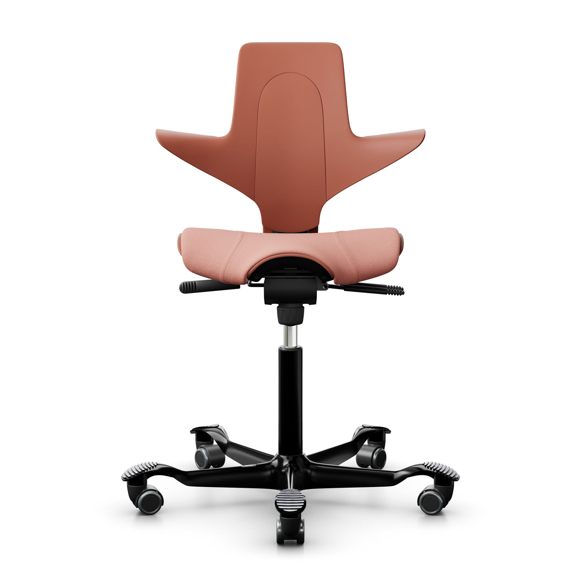 Image of Sattelstuhl HAG Capisco Puls 8020, Rosa/Schwarz, Neu, Ergonomischer Stuhl - ideal für flexibles Arbeiten