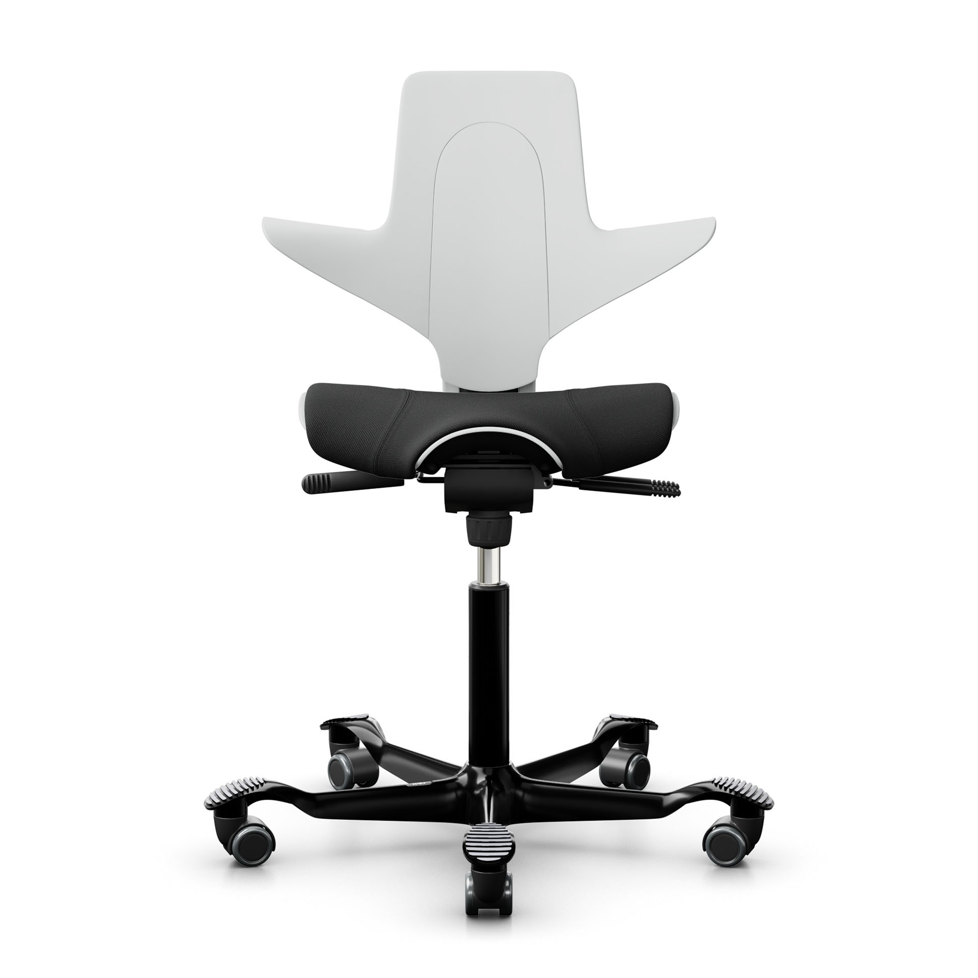 Image of Sattelstuhl HAG Capisco Puls 8020, Weiss-Schwarz/Schwarz, Neu, Ergonomischer Stuhl - ideal für flexibles Arbeiten