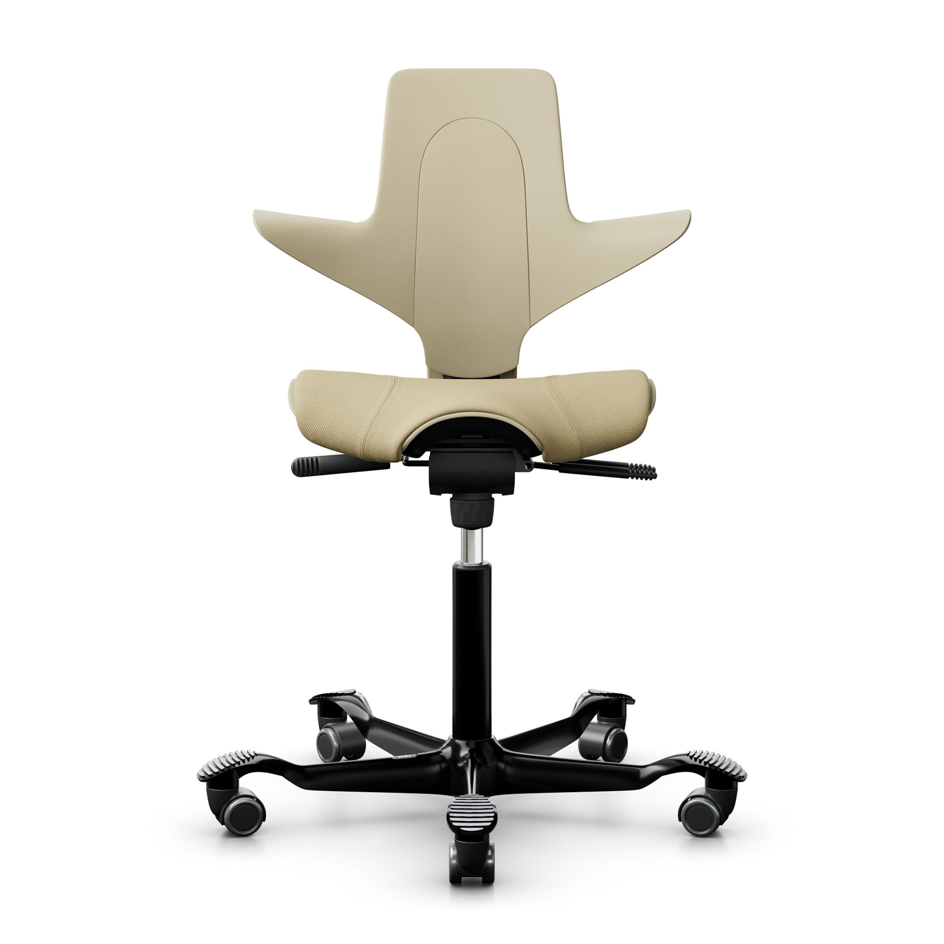 Image of Sattelstuhl HAG Capisco Puls 8020, Gelb/Schwarz, Neu, Ergonomischer Stuhl - ideal für flexibles Arbeiten