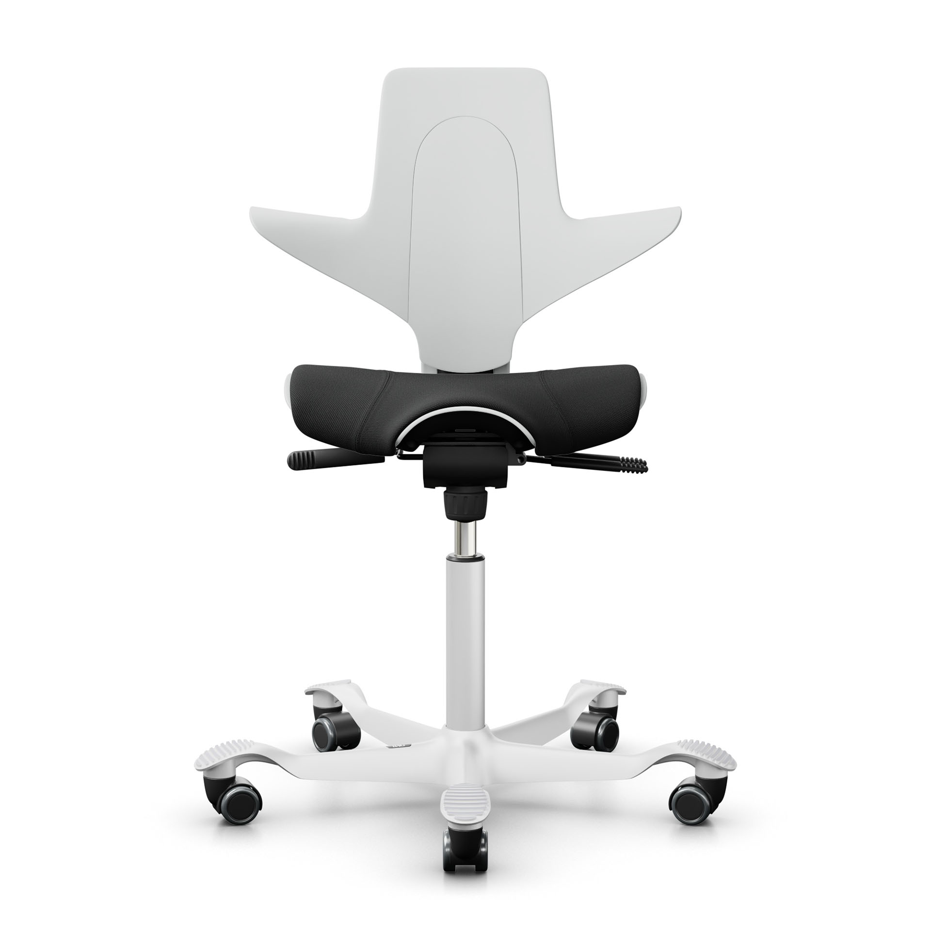 Image of Sattelstuhl HAG Capisco Puls 8020, Weiss-Schwarz/Weiss, Neu, Ergonomischer Stuhl - ideal für flexibles Arbeiten