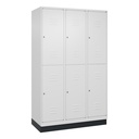 Garderobenspind C+P Classic PLUS (Weiss, 40, mit 6 Türen)