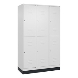 Garderobenspind C+P Classic PLUS (Weiss, 40, mit 6 Türen)