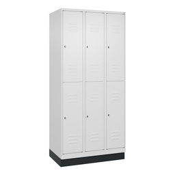 Garderobenspind C+P Classic PLUS (Weiss, 30, mit 6 Türen)