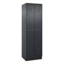 Garderobenspind C+P Classic PLUS (Anthrazit, 30, mit 4 Türen)