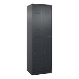 Garderobenspind C+P Classic PLUS (Anthrazit, 30, mit 4 Türen)
